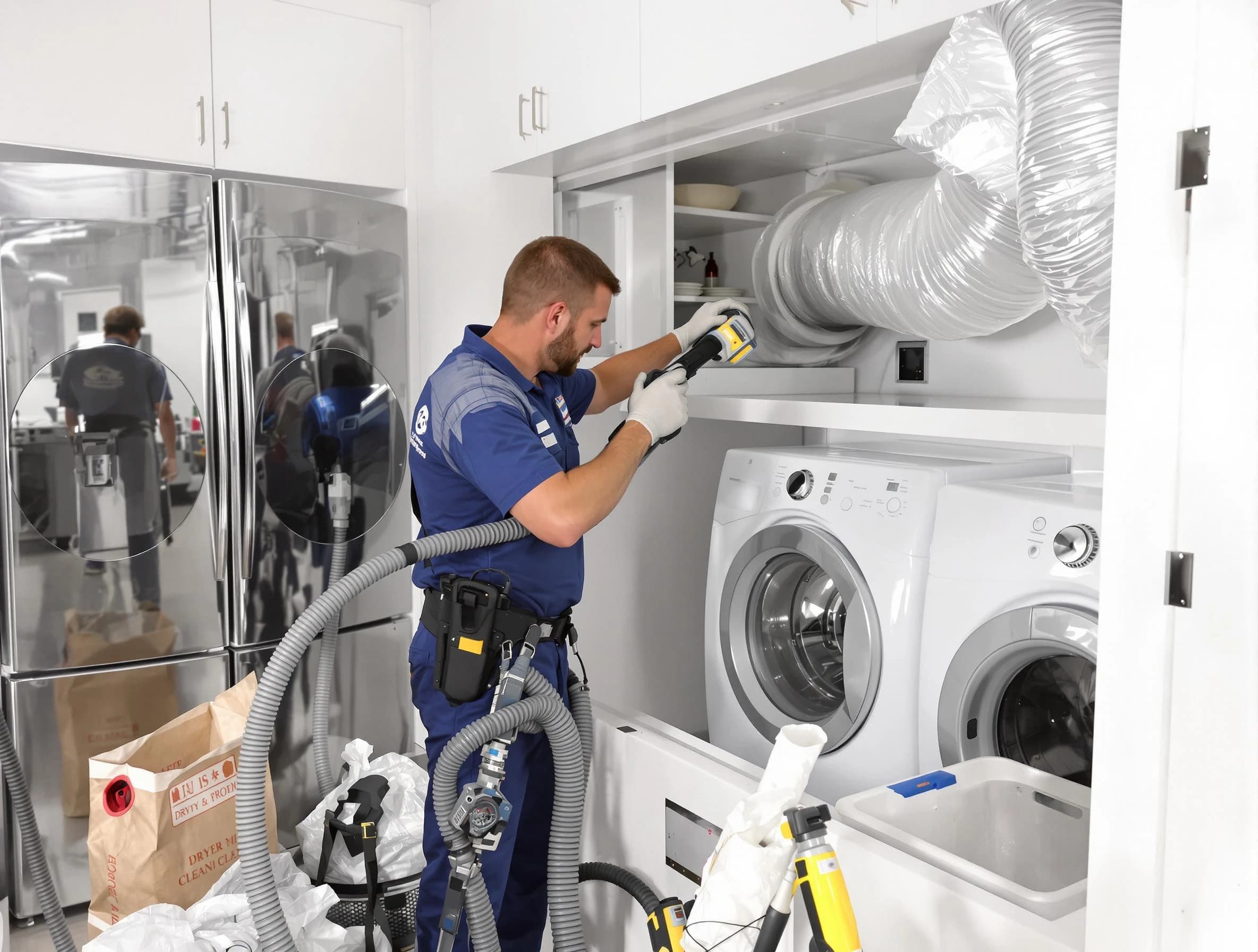 Professional duct cleaning by Lake View Dryer Vent Cleaning in Lake View