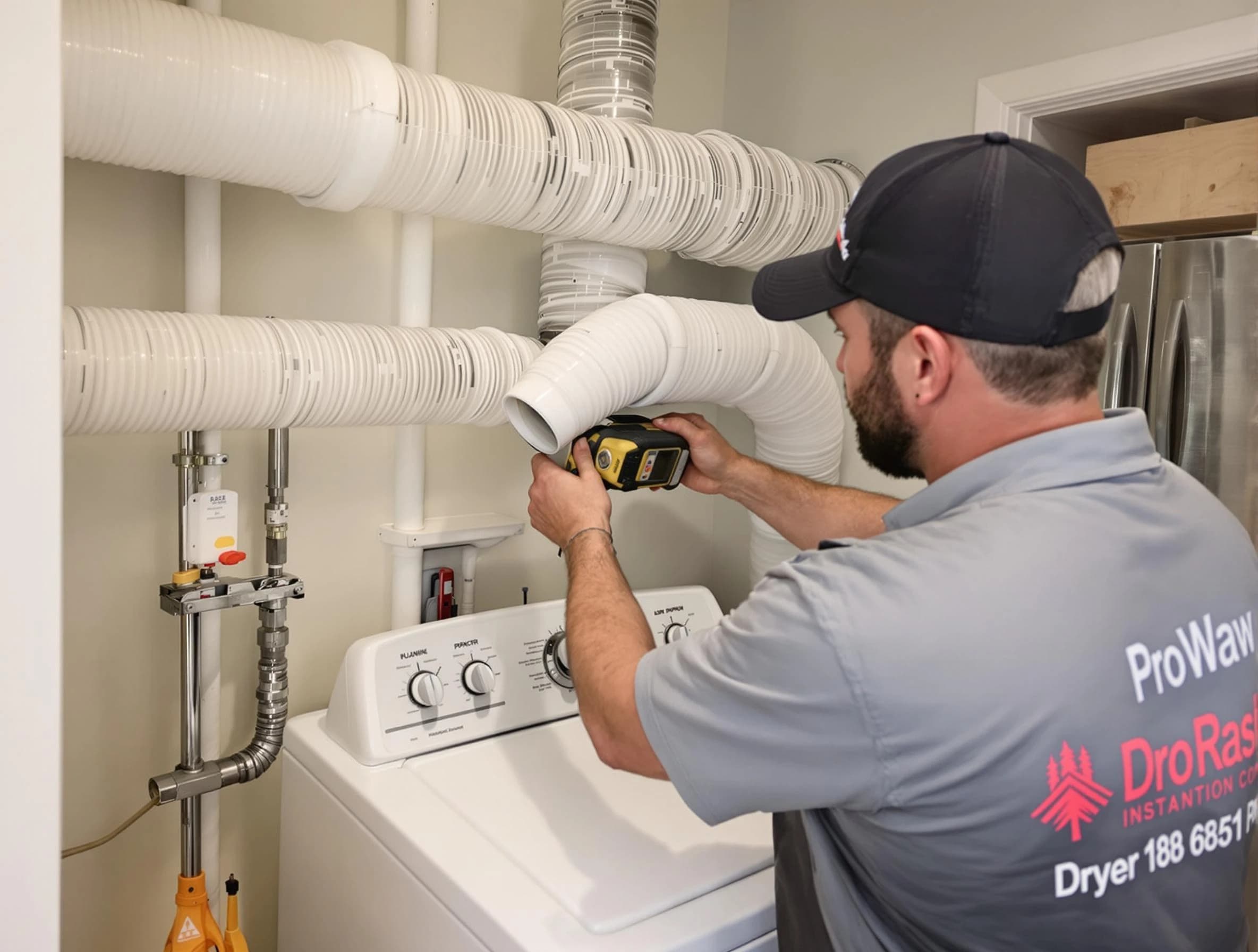 Professional dryer vent hose installation by Lake View Dryer Vent Cleaning in Lake View