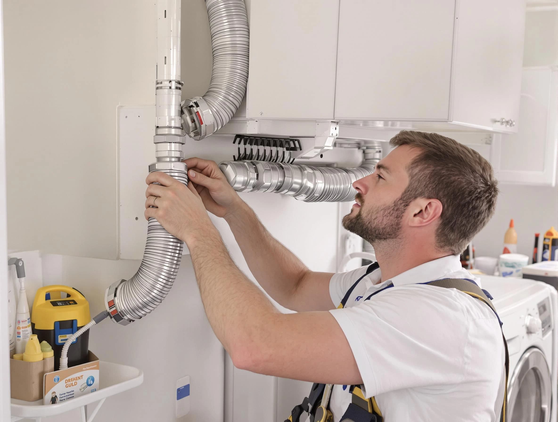 Professional dryer vent repair and installation by Lake View Dryer Vent Cleaning in Lake View