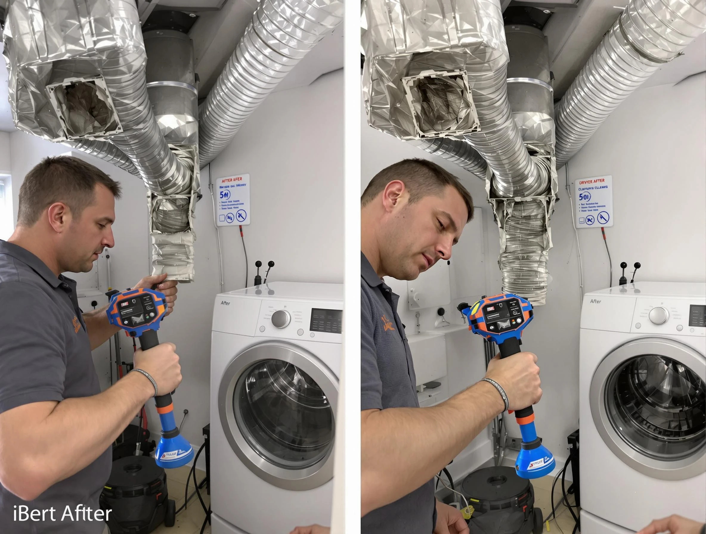 Professional clogged vent cleaning by Lake View Dryer Vent Cleaning in Lake View